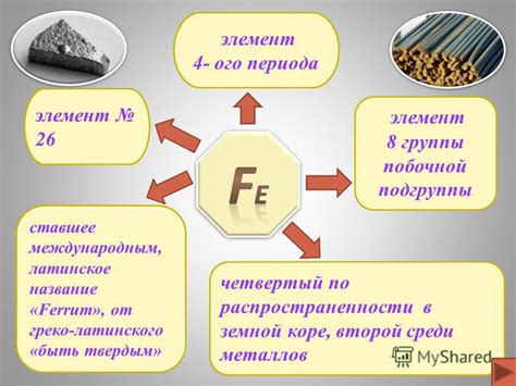 Примеры металлов побочной подгруппы