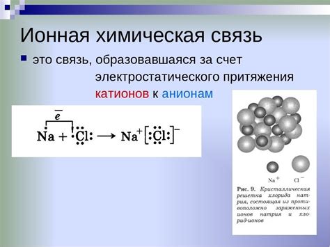 Примеры соединений металлов, образованных ионной связью