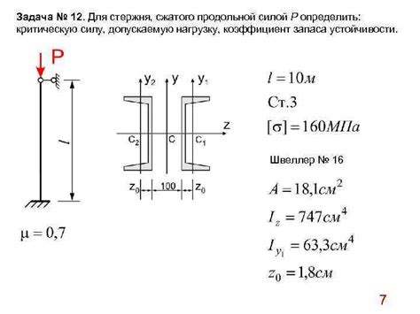 Принципы расчета швеллеров на устойчивость