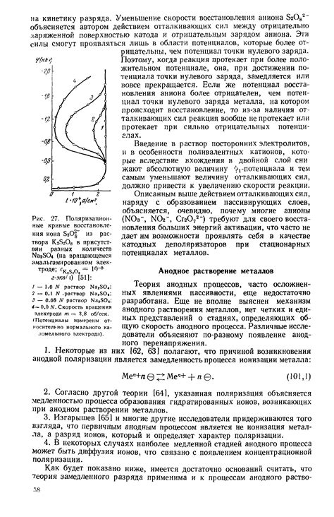 Причины и условия анодного растворения