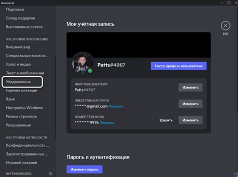 Проблема с настройками Discord