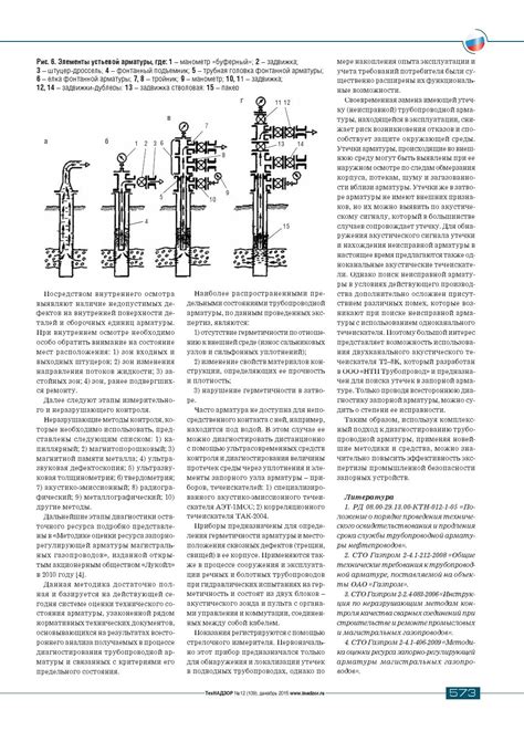 Проверка состояния арматуры