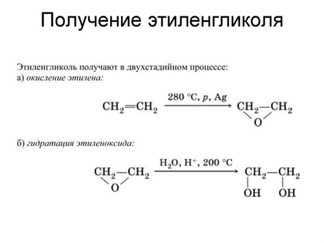 Происхождение этиленгликоля