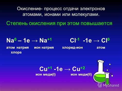 Процесс окисления без электрического тока