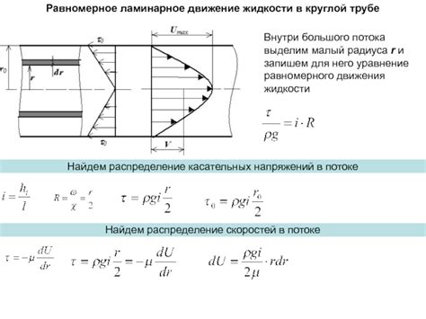 Равномерное распределение потока жидкости