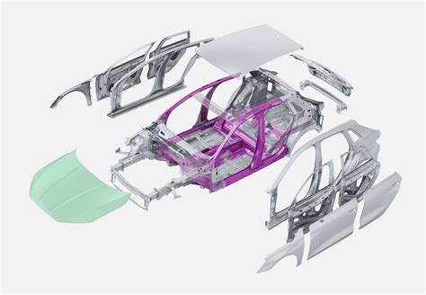 Различные металлические компоненты автомобиля