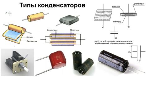 Различные типы японских конденсаторов