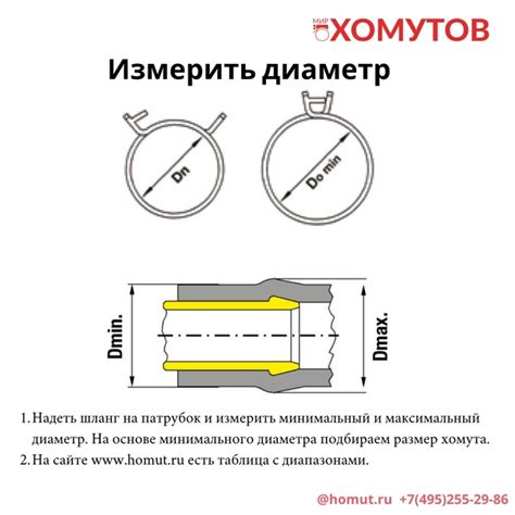 Размер хомута 4 6х300мм