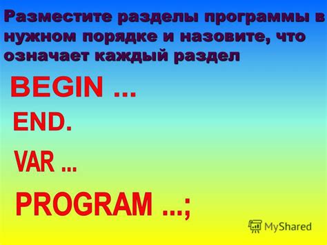 Разместите материалы в нужном порядке