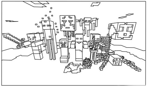 Раскраска Майнкрафт: все персонажи для печати