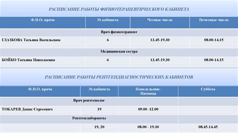 Расписание работы и прием граждан