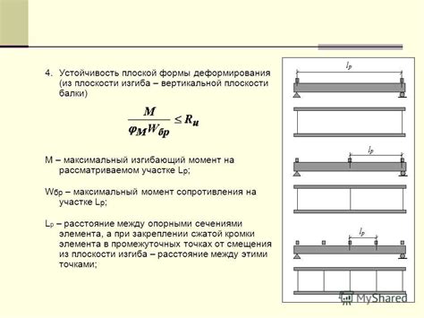 Расчет длины и размеров металлической балки