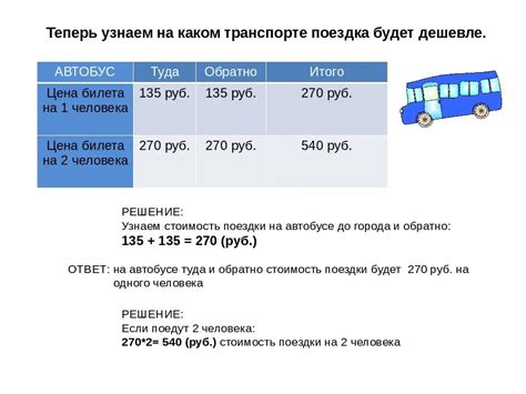 Расчет стоимости поездки в поселке Заводской