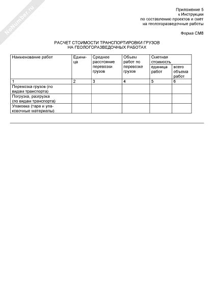 Расчет стоимости транспортировки