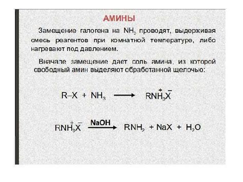 Реакция металлов с аммиаком