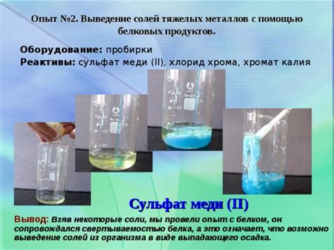 Результаты исследования антисептического действия солей тяжелых металлов на различные виды микроорганизмов