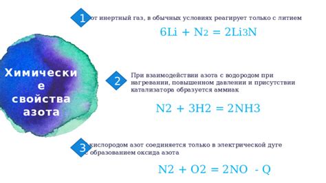 Роли азота в обычных условиях