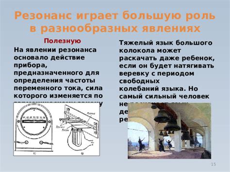 Роль резонанса в возникновении громкого звука