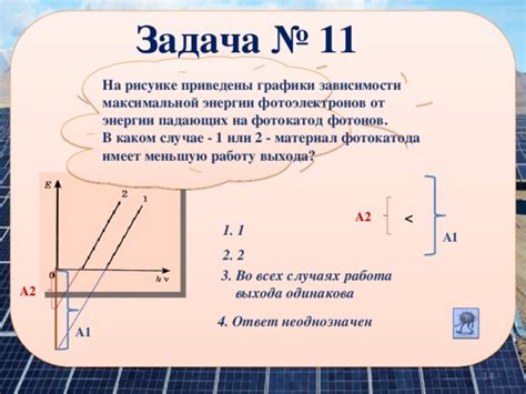 Роль энергии фотонов в фотоэлектрическом эффекте