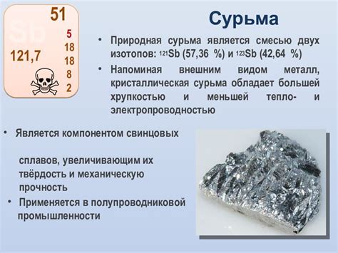 Свойства сурьмы, делающие ее цветным металлом