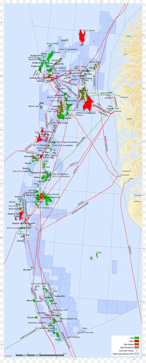 Северное море - богатое месторождения нефти