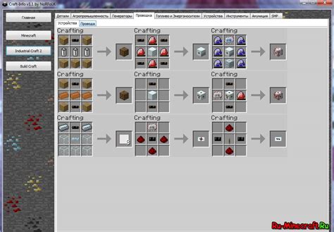 Система крафта и ремонта предметов в игре Майнкрафт Industrial Craft