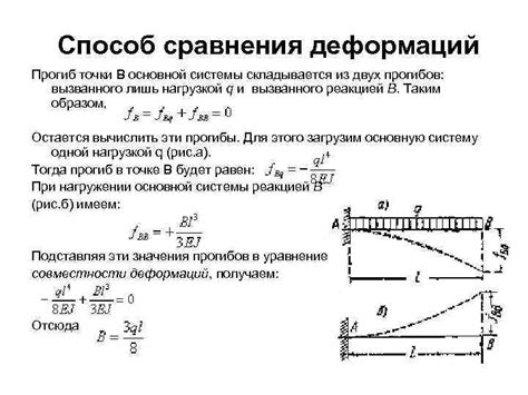 Снижение прогибов и деформаций