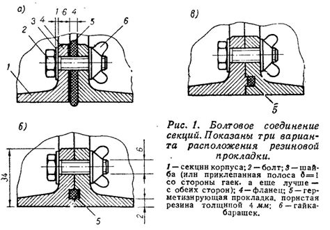 Соединение секций