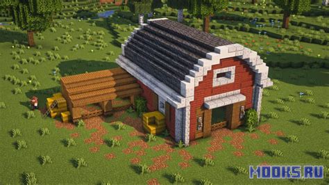 Создание фундамента для амбара в Minecraft