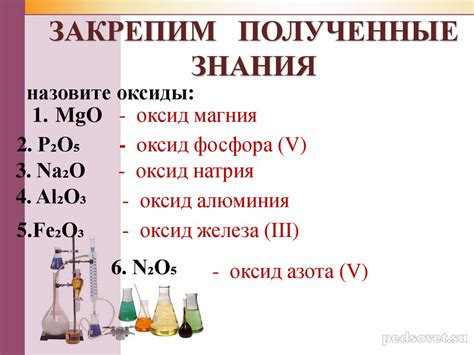 Состав и структура металлических оксидов