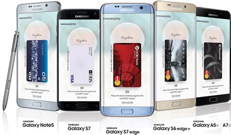 Список моделей телефонов, совместимых с Samsung Pay