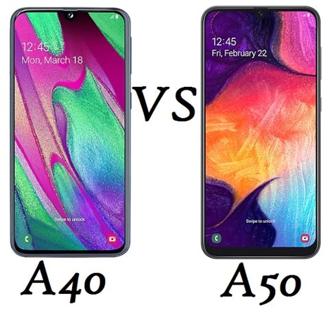 Сравнение с Samsung A40