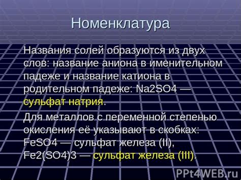 Сульфат двоичного катиона: особенности исследования