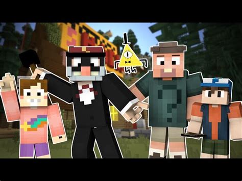 Сюжет и главные герои Minecraft Gravity Falls