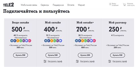 Тарифы Теле2 Орел с безлимитным интернетом