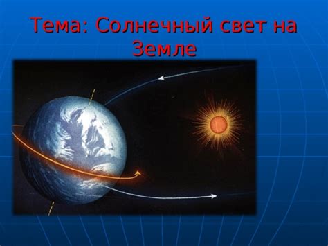 Тема "Солнечный свет"