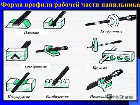 Треугольная форма - преимущество маленького напильника