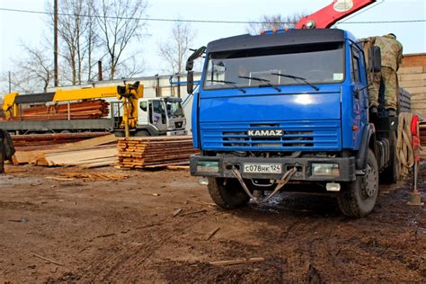 Услуги доставки и погрузки пиломатериала