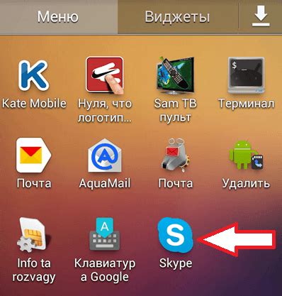 Установите приложение Скайп на телефоне