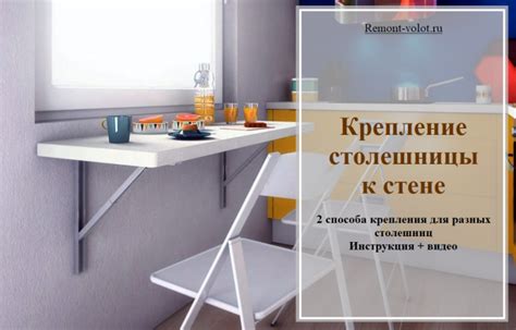 Установка и крепление столешницы