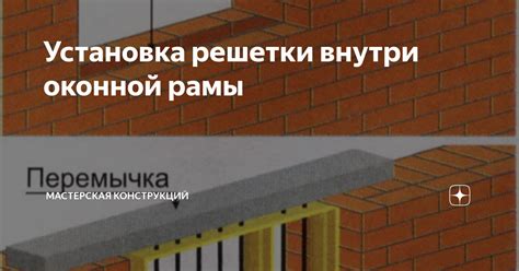 Установка прута внутри здания