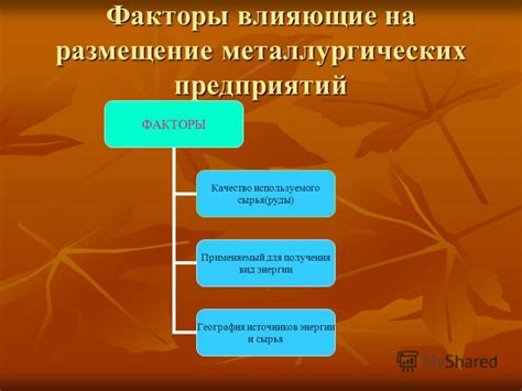 Факторы, влияющие на месторасположение легкометаллических металлургических предприятий