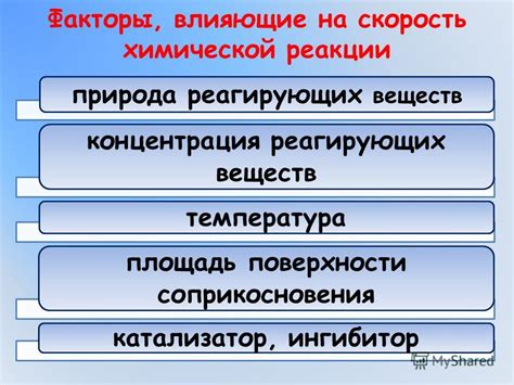 Факторы, влияющие на реакции между водородом и оксидами металлов