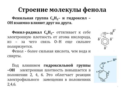 Фенол: свойства и структура