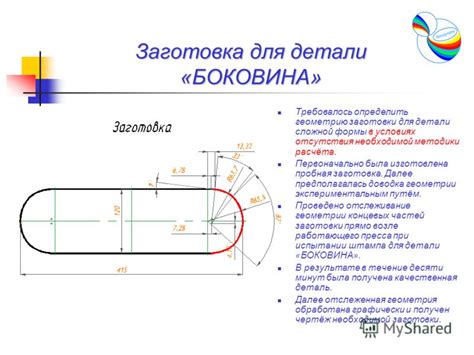 Формирование необходимой геометрии детали