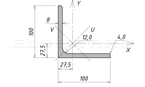 Характеристики металла уголка 100х100х8