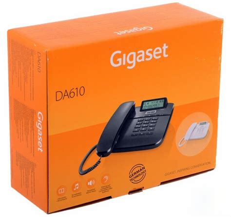 Характеристики телефона gigaset da610 white