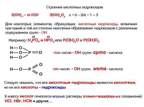 Химическая реакция первого вида: образование гидроксидов