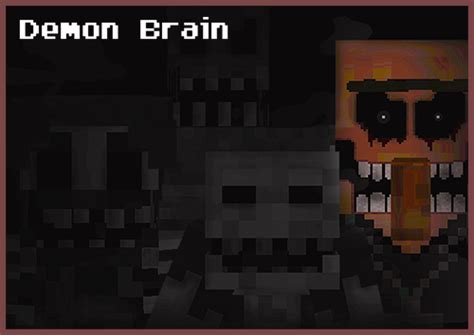 Хоррор карта Minecraft "Demon Brain": ужасы и приключения в мире Minecraft