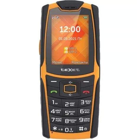 Цены на сотовый телефон texet tm 500r